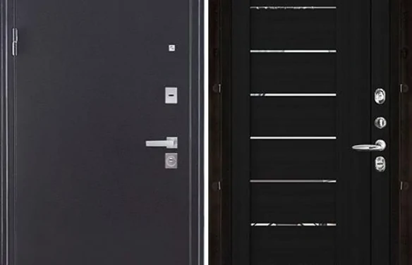 Дверь входная Колизей Плюс, цвет темное серебро антик, панель - light 2110 (зеркало) цвет шоко велюр Шоко велюр