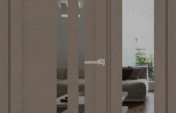 Дверь межкомнатная UniLine 30008 SoftTouch тортора soft touch остекленная Тортора Soft touch