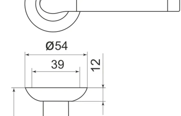 Ручка раздельная RLD54Stella (Stella LD28) SN/CP-3 матовый никель/хром SN-матовый-никель_CP-хром