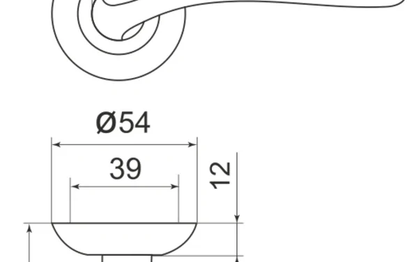 Ручка раздельная RLD54Virgo (Virgo LD57) AB/GP-7 бронза/золото AB-бронза_GP-золото