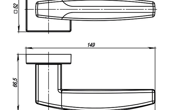 Ручка раздельная KUSQ52ARC (ARC USQ2) BB/SBB-17 корбронза/маткорбронза BB коричневая бронза/SBB матовая коричневая бронза
