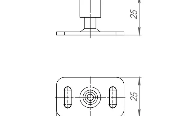 Нижний направляющий ролик SLDComfort-PRO/telescopebottom roller CP хром