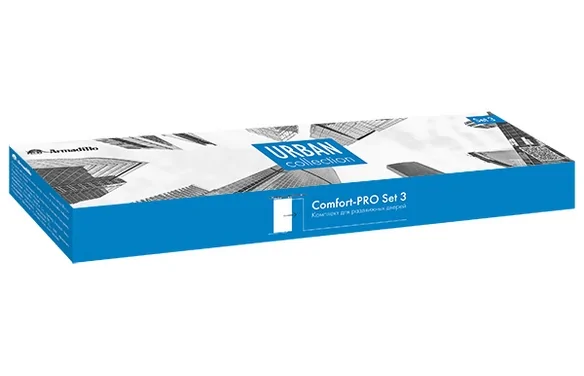 Комплект для раздвижных дверей SLDComfort-PROSET3soft close+roller/80 CP хром