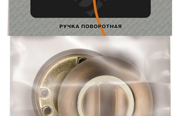 Ручка поворотная BK6RRM54 (BK6 RM) SG/GP-4 матовое золото/золото SG матовое золото/GP золото