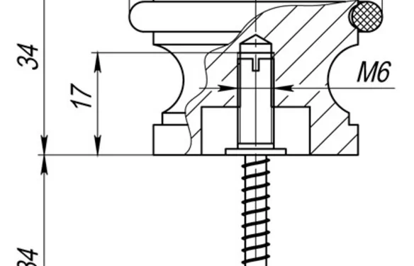 Упор дверной напольный STOPPER/SM01 (DS SM01) AS-3 античное серебро AS античное серебро