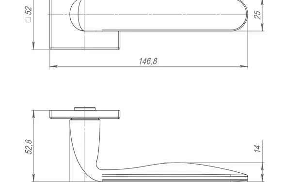Ручка раздельная KARCQ52EXTRA GR-23 графит GR графит