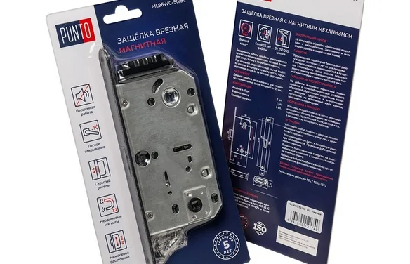 Защелка врезная PL96WC-50/BL WH (белый) WH белый