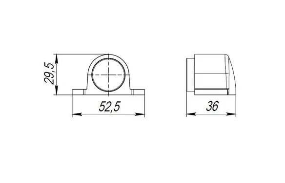 Упор дверной напольный DFIX/F52 (DS PF-52 ) GR-23 графит GR графит