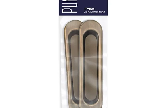 Ручка для раздвижных дверей SHSL152010 (Soft LINE SL-010) АВ бронза AB Бронза