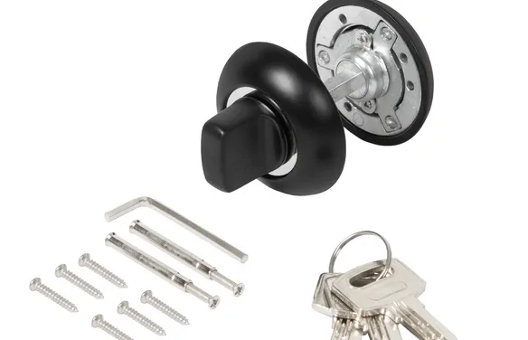 Ручка поворотная с фиксацией ключом BK6FIXJR BL-24 черный BL черный