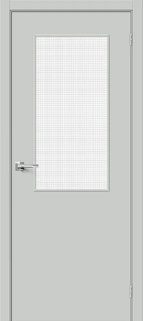 Дверь Браво-7 винил Wired Glass 12,5, цвет: Grey Pro