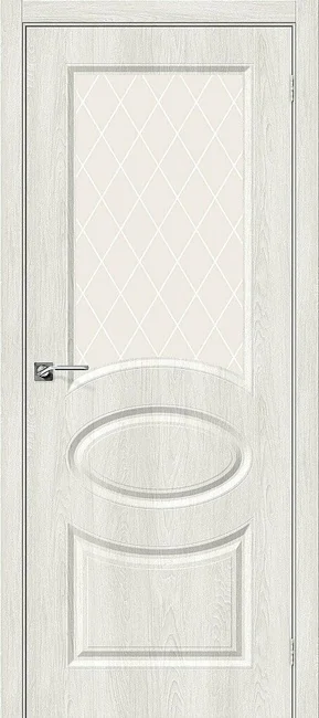 Дверь Скинни-21 винил White Сrystal, цвет: Casablanca