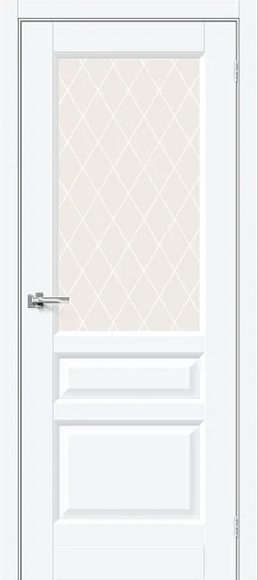 Дверь Неоклассик-35 ПЭТ White Сrystal, цвет: White Silk