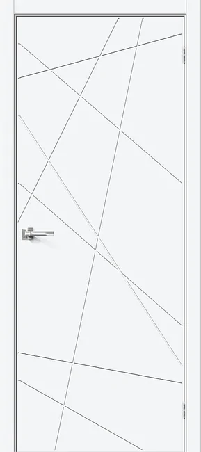 Дверь Граффити-5.Д.П ПЭТ, цвет: White Silk