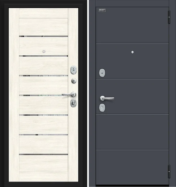 Входная дверь Прайд Kale, цвет: Graphite Pro/Nordic Oak