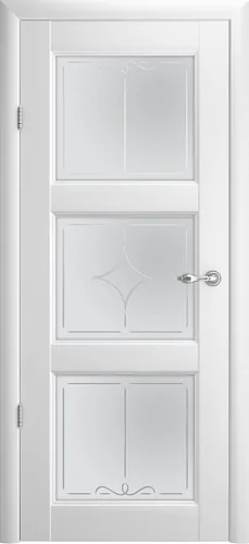 Дверь Эрмитаж-3 Vinyl стекло Мателюкс с алмазной гравировкой 