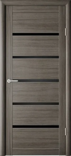 ПО Эко шпон Вена 600 серый кедр стекло черное Стекло черное