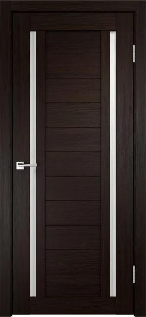 Дверь DUPLEX 2 стекло лакобель белое, цвет: Венге
