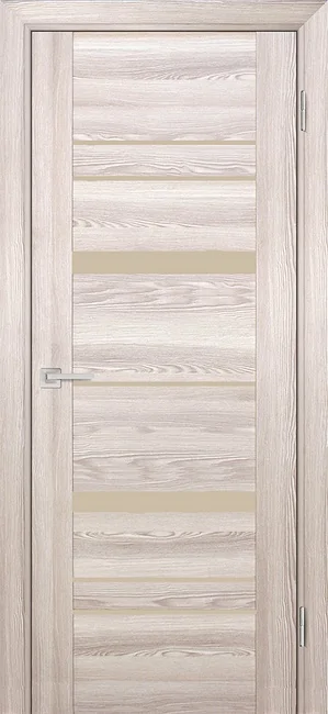 PSK 2 nanotex, ривьера крен экрю 600*2000 стекло кремовый лакобель