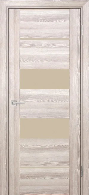 PSK 6 nanotex, ривьера крен экрю 600*2000 стекло Кремовый лакобель