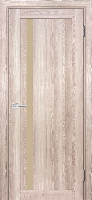PSK 8 nanotex, ривьера крен экрю 600*2000 стекло кремовый лакобель