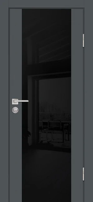 P 7 NEW PP графит, 600*2000 стекло черный лакобель