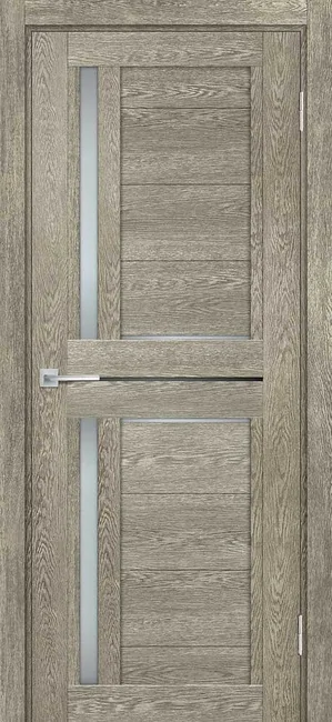 ТЕХНО 804 nanotex, гриджио 600*2000 стекло белый сатинат, черный лакобель