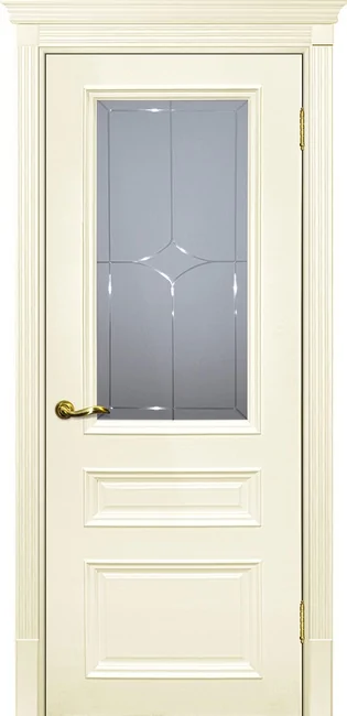 Smalta 06 ДО 600*2000 Ral1013 Слоновая кость, стматовое с гравировкой /Л/