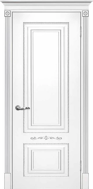 Smalta 04 ДГ 600*2000 Ral9003 Белый, патина серебро /ИД/