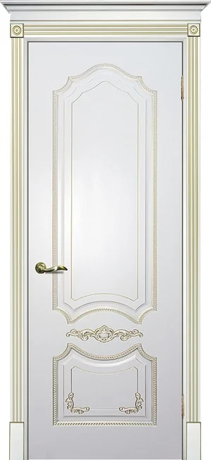 Smalta 10 ДГ 600*2000 Ral9003 Белый, патина золото /ИД/