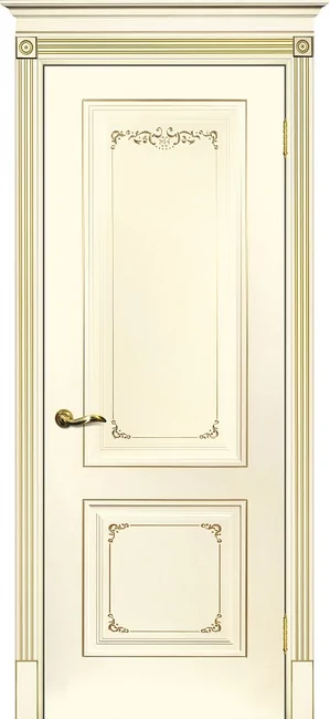 Smalta 14 ДГ 600*2000 Ral 1013 Слоновая кость, патина золото /ИД/