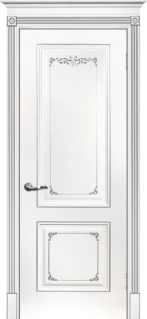 Smalta 14 ДГ 600*2000 Ral 9003 Белый, патина серебро /ИД/