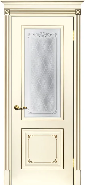 Smalta 14 ДО 600*2000 Ral1013 Слоновая кость, патина шампань, сатинат УФ печать / ИД/
