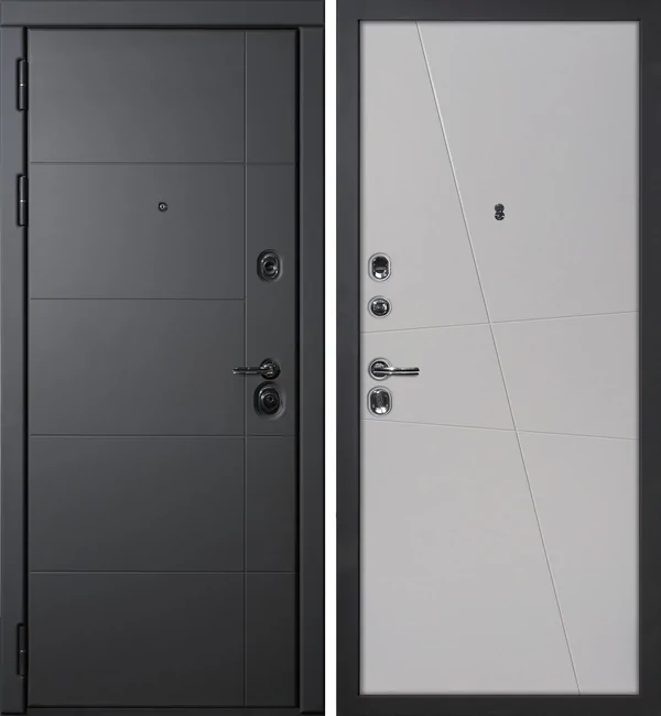ДМ Э 1, серый муар, замки Mottura (ФП 10 серый софт/Smalta Line 02 эмаль ) 860 Л