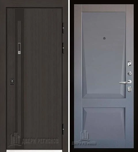 Дверь входная уличная Элит Термо, цвет Темный дуб, панель perfecto цвет