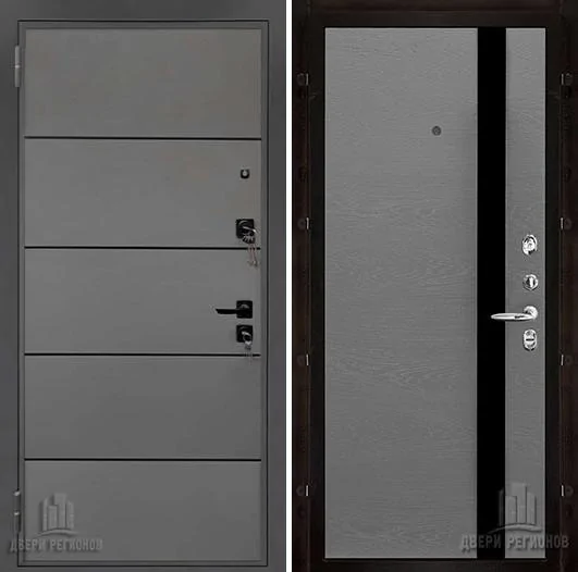 Дверь входная Liberty H4 (Либерти), цвет h4 Силк Титан, панель uno цвет grigio (ral 7015)