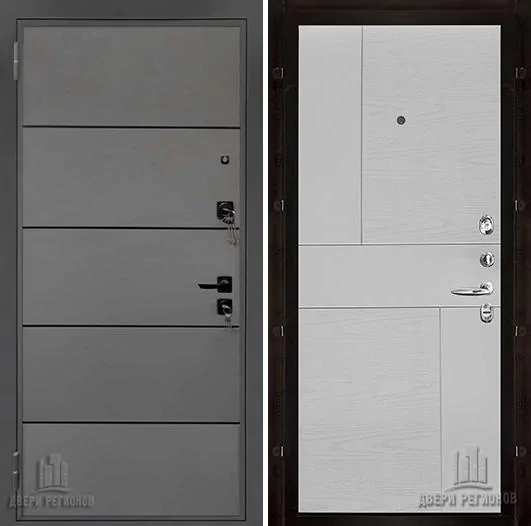 Дверь входная Liberty H4 (Либерти), цвет h4 Силк Титан, панель fusion цвет chiaro patina argento (ral 9003)