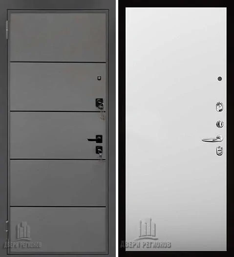 Дверь входная Liberty H4 (Либерти), цвет h4 Силк Титан, панель aurum цвет Манхэттен гладкий