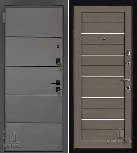 Дверь входная Liberty H4 (Либерти), цвет h4 Силк Титан, панель light 2127 цвет Тортора soft