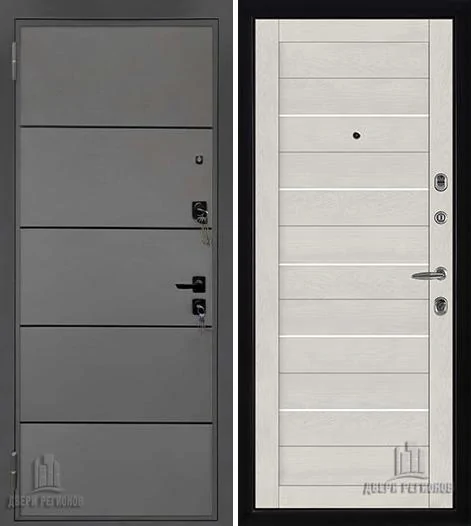 Дверь входная Liberty H4 (Либерти), цвет h4 Силк Титан, панель light 2127 цвет Бьянка soft
