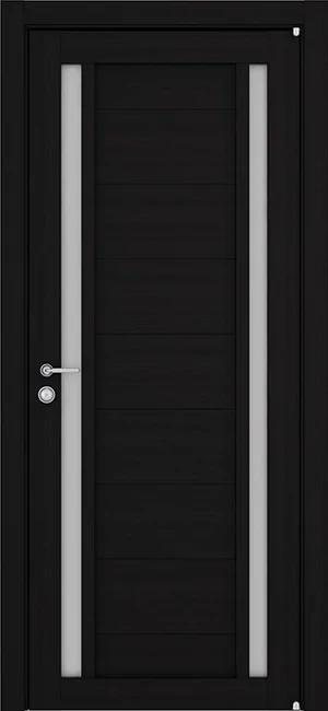 Дверь LIGHT 2122 экошпон со стеклом, цвет: Шоко велюр