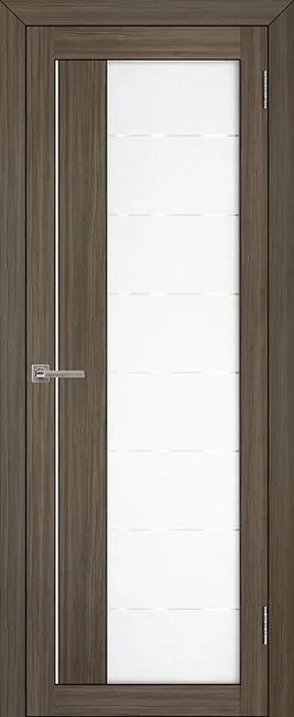 Дверь LIGHT 2112 экошпон со стеклом, цвет: Велюр графит