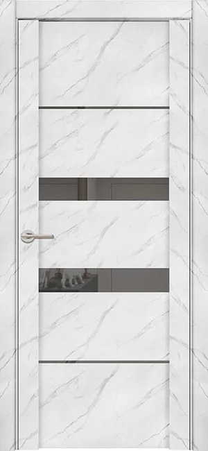 Дверь межкомнатная UniLine Mramor 30037/1 Marable Soft Touch монте белый Монте Белый