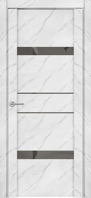Дверь межкомнатная UniLine Mramor 30036/1 Marable Soft Touch монте белый Монте Белый
