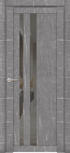 Дверь межкомнатная UniLine Mramor 30008/1 Marable Soft Touch торос графит Торос Графит