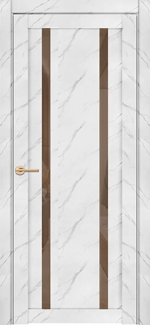 Дверь межкомнатная UniLine Mramor 30006/1 Marable Soft Touch монте белый Монте Белый