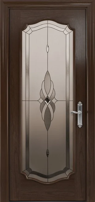Дверь Верона исп.2 ДО Шпон Стекло бронзовое, цвет: Табако