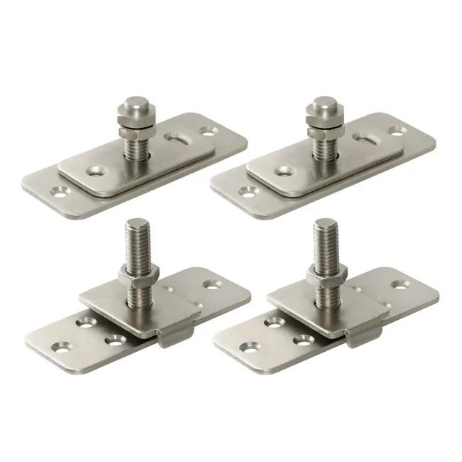 Комплект монтажных пластин SLD.Comfort-PRO/telescope.static door plates, цвет: CP хром