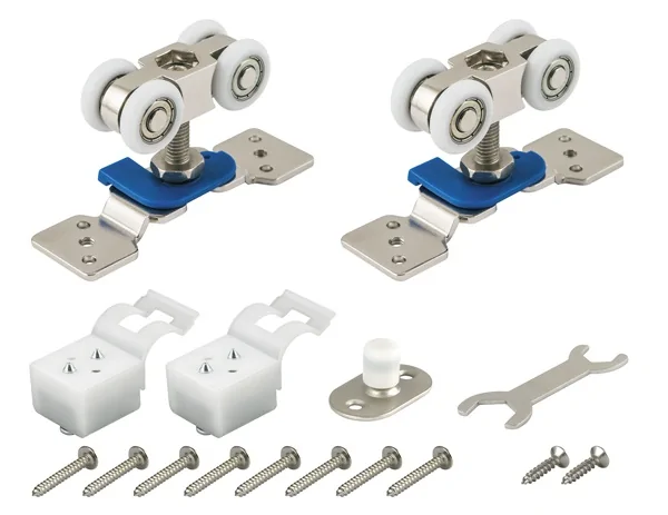Комплект роликов для раздвижных дверей DIY Comfort 60/4 kit, цвет: CP хром
