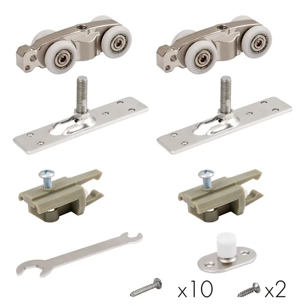 Комплект для раздвижных дверей SLD.Comfort-PRO.SET1.rollers/80, цвет: CP хром